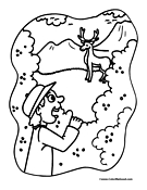 Deer Coloring Page 3