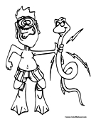 Eel Coloring Page 3