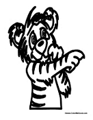 Baby Cartoon Tiger