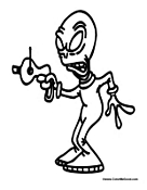Alien with Space Gun