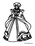 Queen with Big Dress
