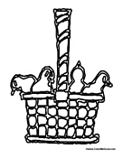 Easter Basket with Chicks
