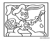 Easter Bunny Painting