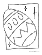 Basic Easter Egg to Color
