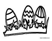 Easter Eggs in the Grass