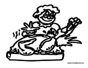 Mom Cooking Turkey
