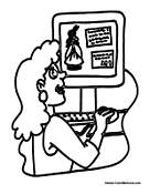 Woman on the Internet