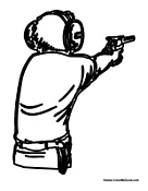 Man Shooting Gun